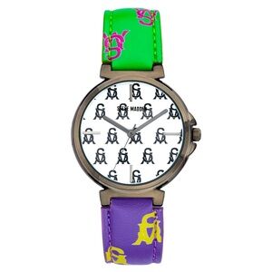 Steve Madden Multi Colored- Green, Purple, Pink, Yellow Polyurethane Leather